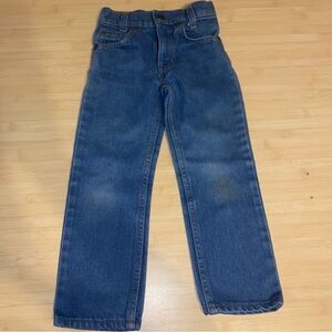 Vintage 90s White Tab Kids Little Levi's Jeans Size 6 Slim USA Made